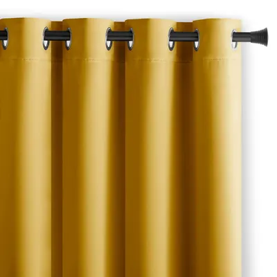 Draperie galbenă dimout (semi-opacă) 140x175 cm Kierra – Restilo