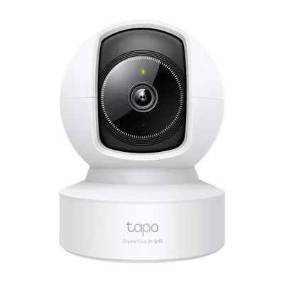 Camera supraveghere interior IP wireless WiFi PT TP-Link TAPO C222, 4 MP, 4 mm, IR 12 m, slot card, microfon si difuzor, detectie smart, 360 grade, sirena, Ethernet