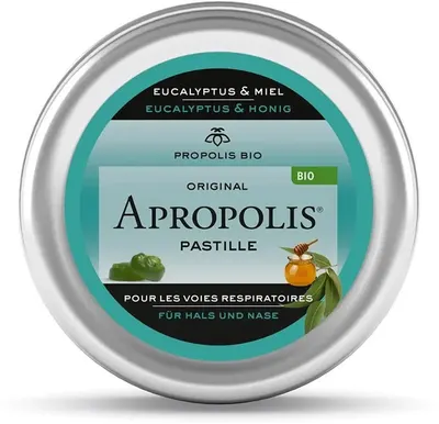 Apropolis Pastile cu miere și eucalipt, 40 g, Lemon Pharma