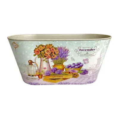Ghiveci oval din plastic model Lavender 13x25x11.5cm - Default Title