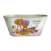 Ghiveci oval din plastic model Lavender 13x25x11.5cm - Default Title