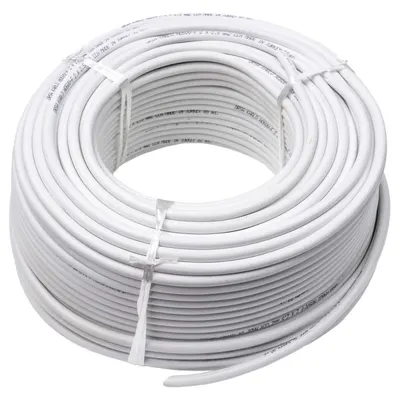 Cablu Electric Simplu Alb, 3 x 2.5 x 100 m, Clasa de Protectie A++