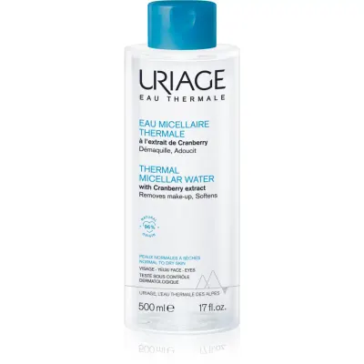 Uriage Hygiène Thermal Micellar Water - Normal to Dry Skin apa pentru curatare cu particule micele pentru ten normal spre uscat 500 ml