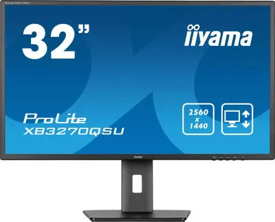 Monitor IIYAMA - ProLite XB3270QSU-B1, 31.5'', WQHD, IPS, 3ms, USB Hub