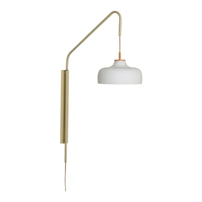 Aplică de perete albă/bej cu alimentare la priză ø 29 cm Current – Hübsch