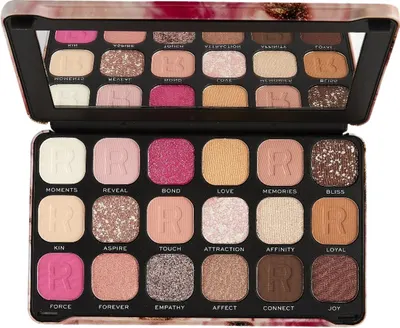 Makeup Revolution Forever Flawless - Paletă de farduri Affinity, 18 culori