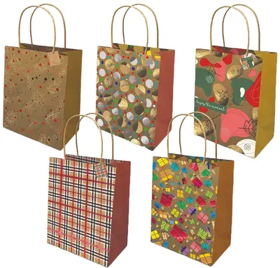 Sacosa de cadou Mitama - 32 х 25.6 х 12.5 cm, cu felicitare, sortiment