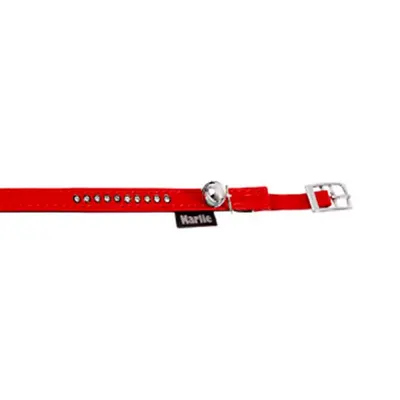 Zgarda Flamingo Red cu Clopotel & Strasuri pentru Pisici 30cm*10mm/67682