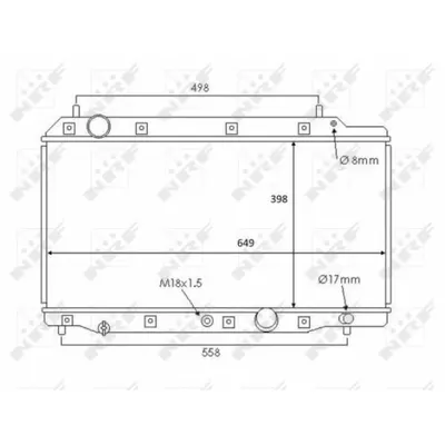 Radiator, racire motor NRF 58383
