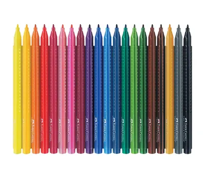 Carioci, 20 culori/set, Grip Faber-Castell