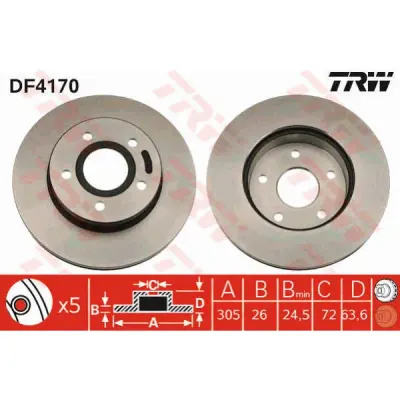 Disc frana TRW DF4170