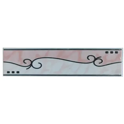 Brau decorativ faianta baie / bucatarie Gozdem Pink 8 x 25
