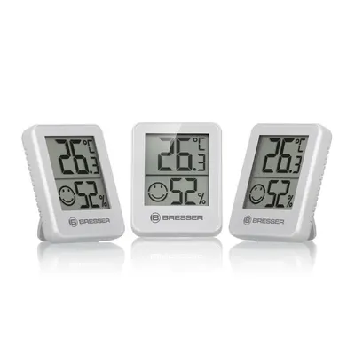 Set 3 statii meteo Bresser 7000010GYE000, termometru, higrometru