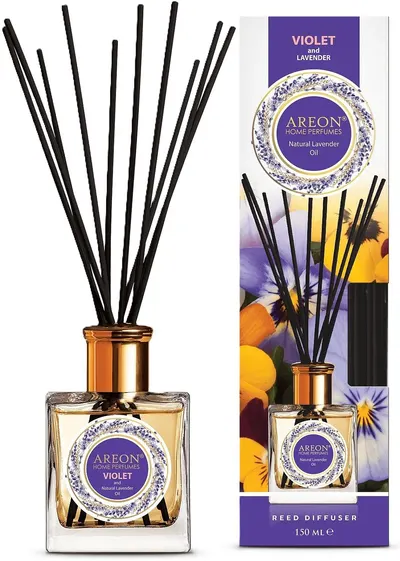 Bețișoare de tămâie Areon Lavender Oil - Violet, 150 ml