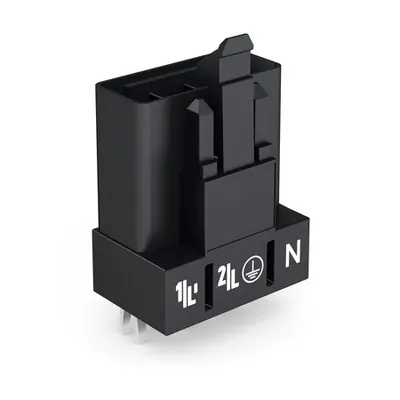 Plug for PCBs; straight; 4-pole; Cod. A