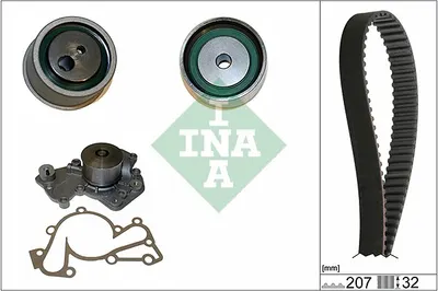 Set Pompa Apa + Curea Dintata Potrivit Hyundai Coupe Ii, Santa Fe I, Sonata Iv, Tiburon, Trajet, Trajet Minivan, Tucson, Xg; Kia Magentis I, Sportage Ii 2.5 2.7 06.98-11.10