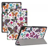 Husa pentru Samsung Galaxy Tab A11+ / Tab A9+, Techsuit, FoldPro Butterfly, Multicolor
