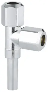 Ramnificatie in T Grohe Eggemann, 3/8'' x 3/8'' x 3/8'', metal, crom, 41007000