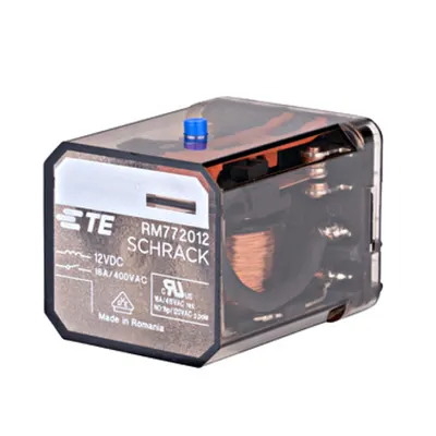 Releu de putere 3CC 12Vc.c. 16A, capac normal AMP Faston 187