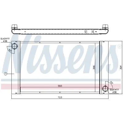 Radiator, racire motor NISSENS 60765