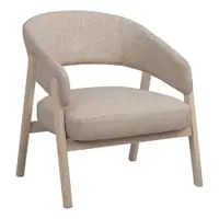 Fotoliu bej/în culoare naturală deschisă Barnaby – Rowico
