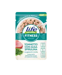Hrana Umeda Pisici, Life Natural Fitness Mousse Ton si Alge cu Spirulina, 70 g