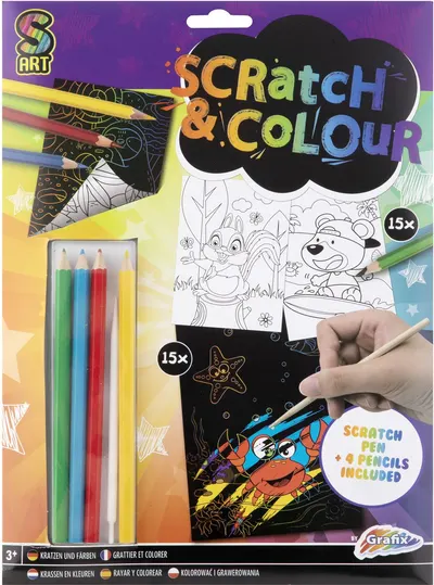 Set de colorat Grafix - A4, 15 coli