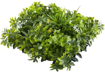 Panou decorativ Inter Ceramic - Green Wall, 50 x 50 x 5 cm