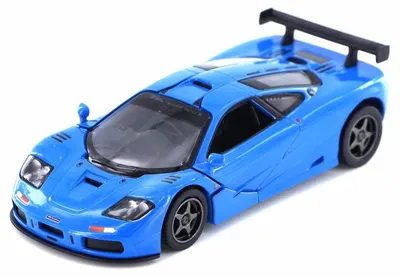 Mașinuță metalică Kinsmart - McLaren F1 GTR, 1:34, albastru
