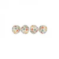 Set de 4 mingi cu imprimeu leopard pentru pisici 4 cm