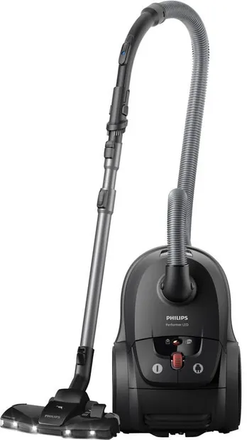 Aspirator cu sac Philips - Performer LED 8000 XD8122/10, HEPA 13, negru