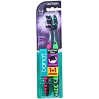 Periuta de Dinti Banat, Deep Clean Black Medium, 1+1