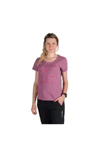 Tricou tehnic outdoor bumbac organic femei Candice - Roz