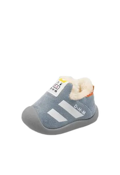 Pantofi Imblaniti - Model Stripes - Baieti - Fara inchidere - Gri