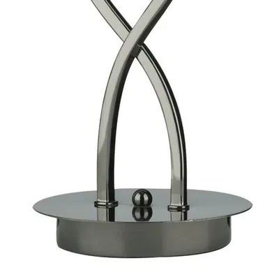 Veioza Morgan 2 Light Table Lamp Black Chrome
