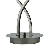 Veioza Morgan 2 Light Table Lamp Black Chrome