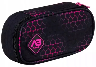 Neceser oval Astra Pink Hearts - 1 fermoar