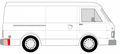 Panou reparatie spate dreapta inferior VW LT 28-35 I, LT 40-55 I intre 1975-1996