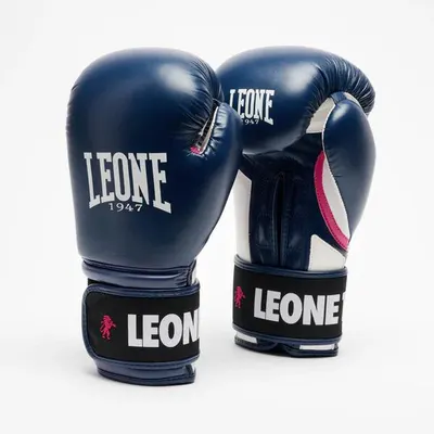 Manusi de Box LEONE Stripe 47 Albastre