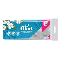 Set 2 x Hartie Igienica Alint Practic, Alb Catifelat Velvet Touch, 3 Straturi, 10 Role