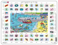 Puzzle educațional Larsen din 70 piese - Pe malul mării