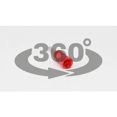 Papuc tip pin, izolat, cupru electrolitic stanat, rosu PCS 1,5mm2, (l1=12mm, d1=1,8mm), PVC
