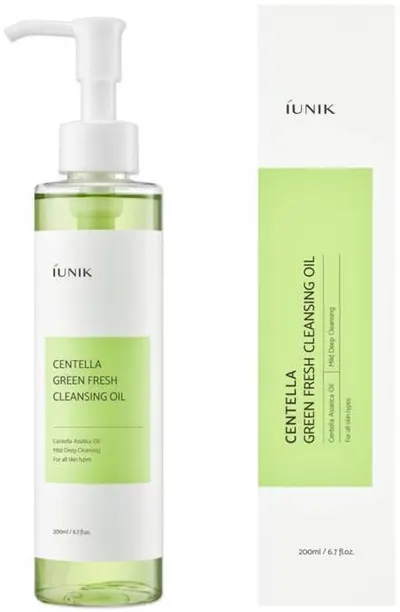 iUNIK Centella Ulei pentru curățarea feței Green Fresh, 200 ml