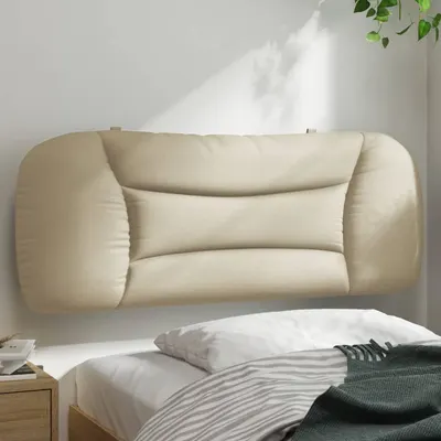 vidaXL Pernă pentru tăblie de pat, Hvar, crem, 100 cm, material textil