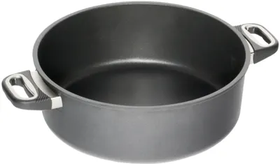 Oală medie AMT - 20 cm, 1 L, neagră