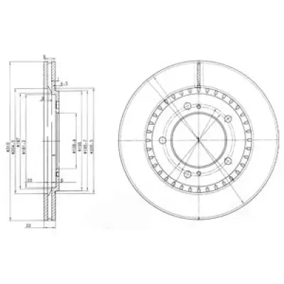 Disc frana DELPHI BG3821