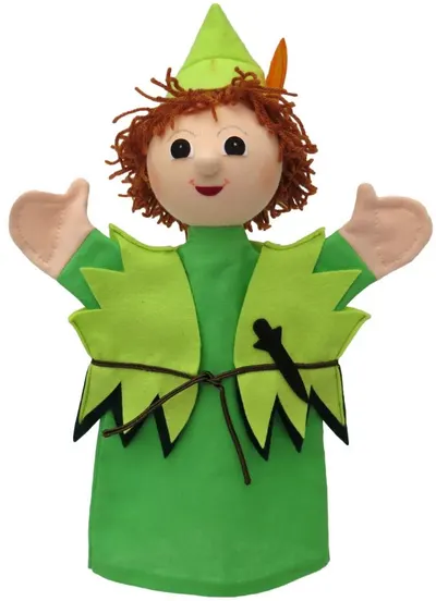 Papusa pentru teatru Moravska ustredna Brno - Peter Pan, 29 cm