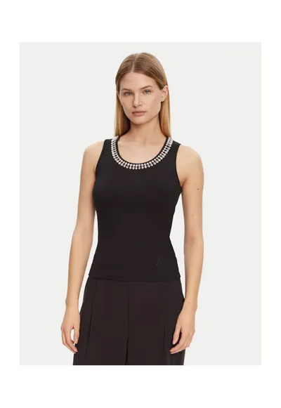 Top dama - Negru/Argintiu