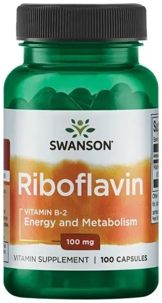 Riboflavin, 100 mg, 100 capsule, Swanson
