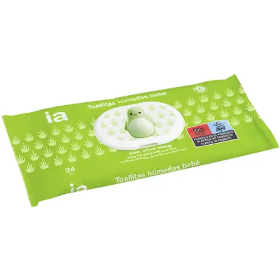 Servetele umede pentru copii, cu Aloe Vera, Interapothek | 24 bucati